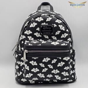 Loungefly Disney Totally Batty Mickey Bat AOP Mini Backpack Glow in the Dark New